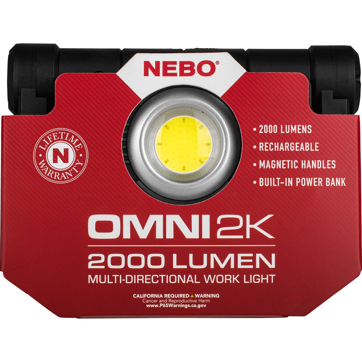 NEBO OMNI 2K USB Rechargeable Dual Work Light and Power Bank